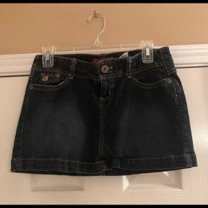 Denim mini skirt
